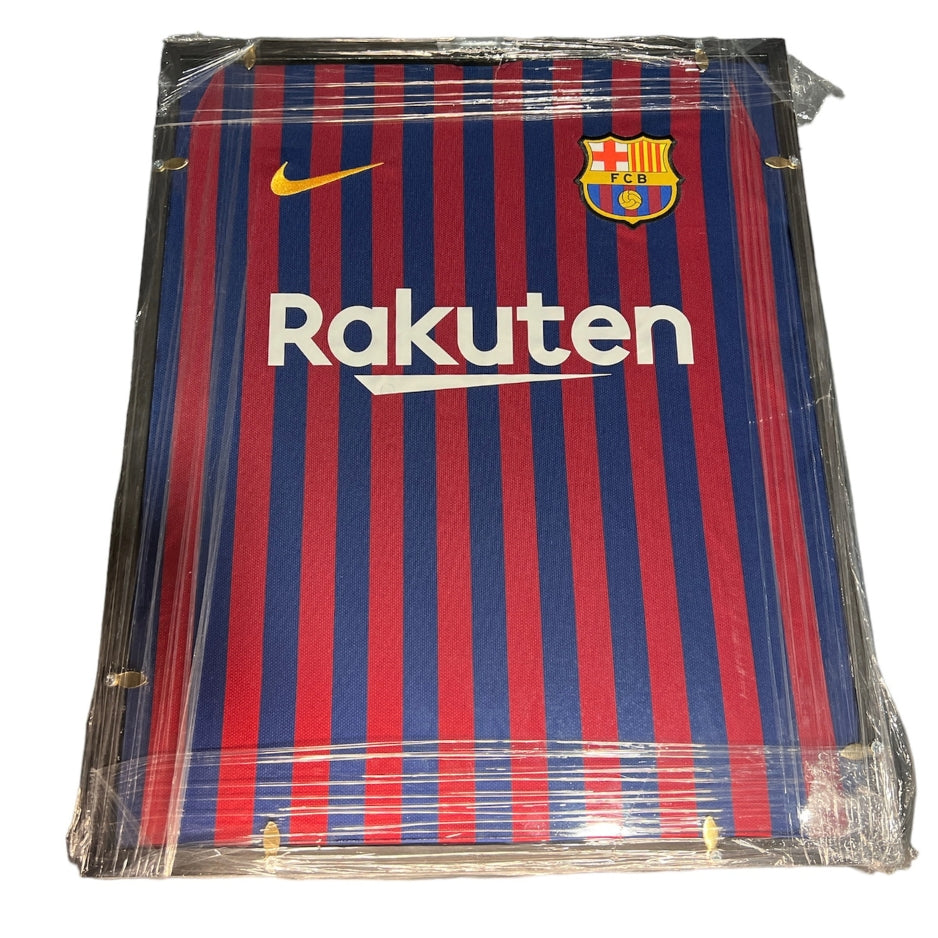 Ronaldinho-Jersey Firmada del FC Barcelona - Marco