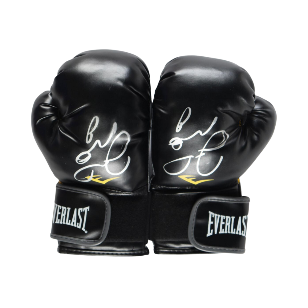Guantes de Boxeo Negros Firmados por Floyd Mayweather