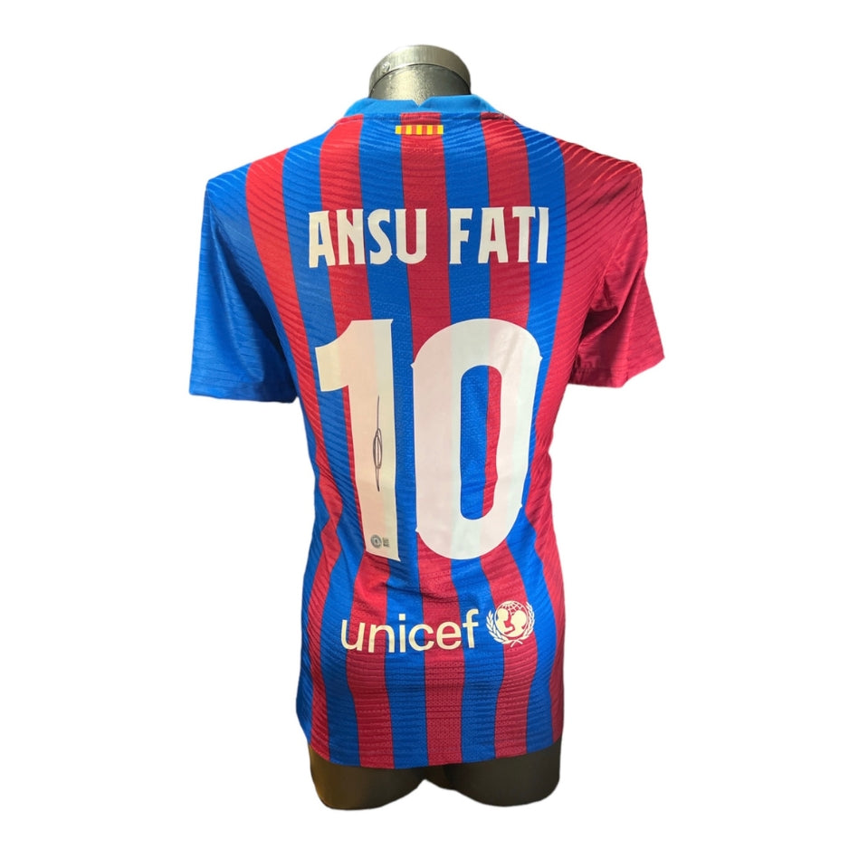 Ansu Fati -Jersey Firmada del FC Barcelona