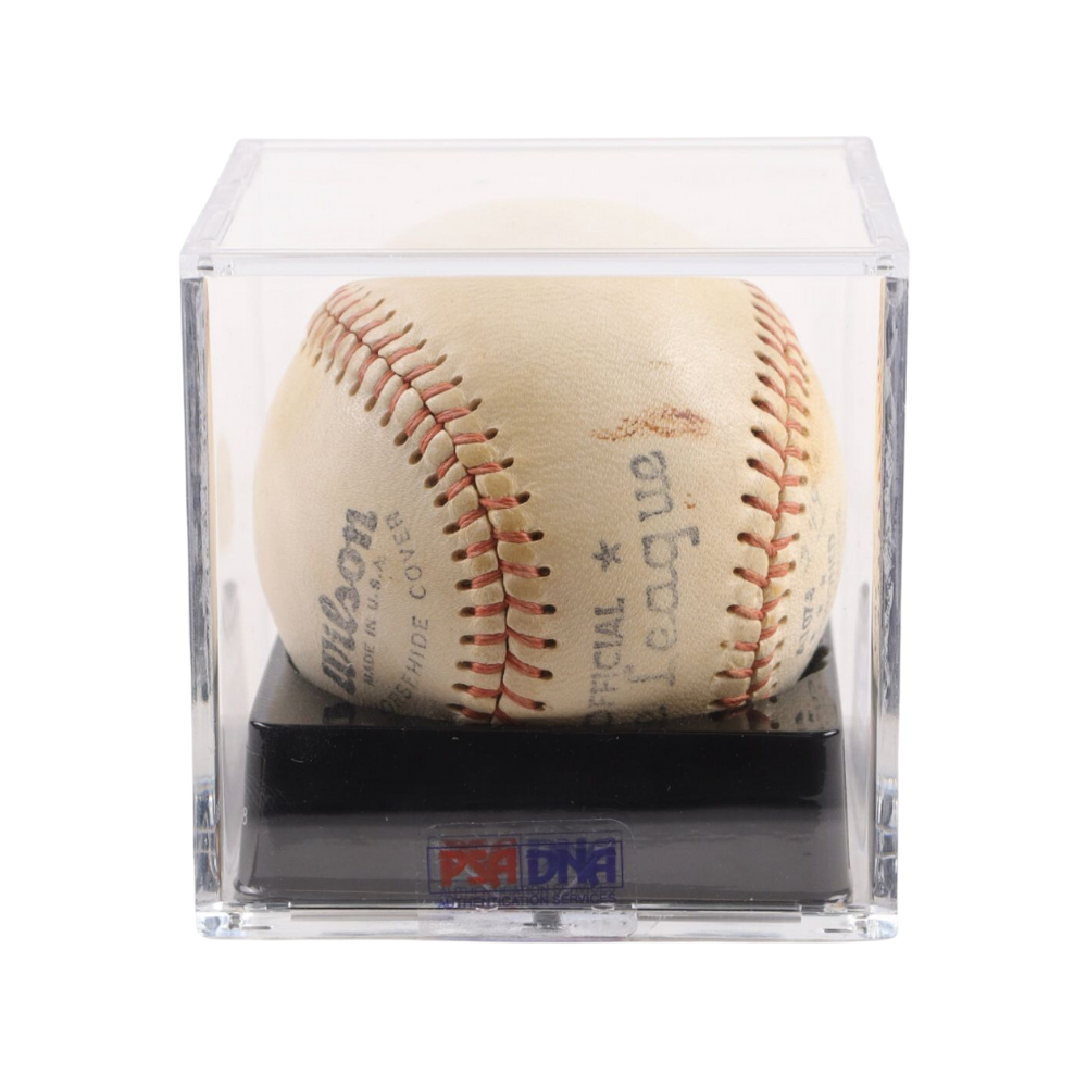 Pelota de Satchel Paige con Autógrafo Individual y Firma Sweet Spot